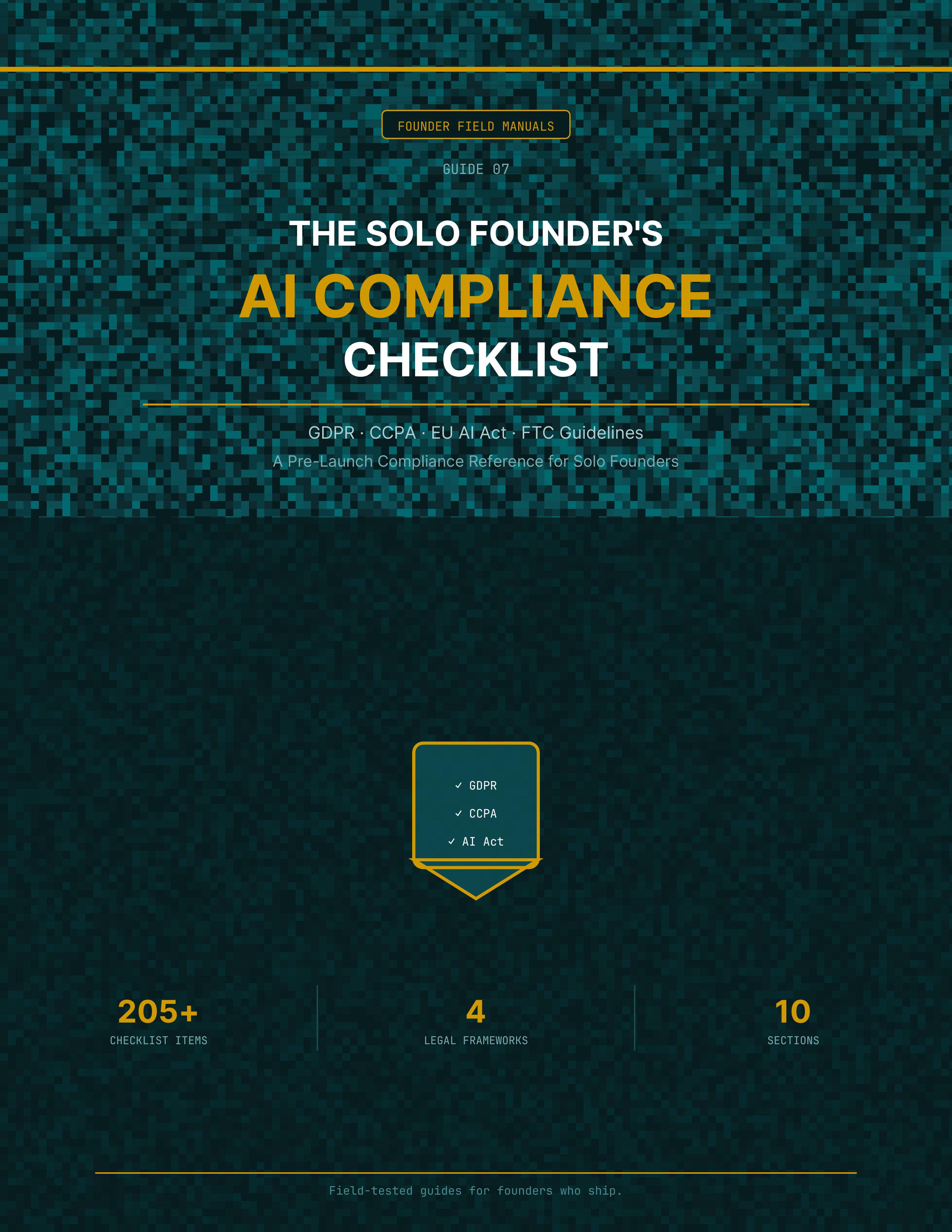 The Solo Founder's AI Compliance Checklist cover